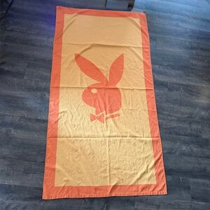 Playboy Y2K vintage orange towel
